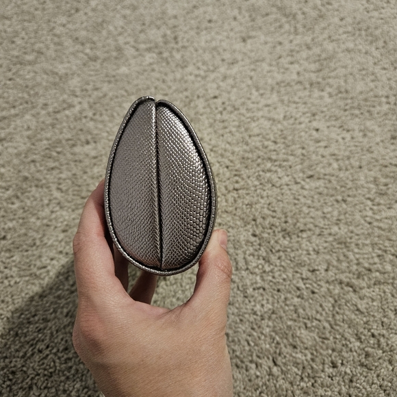 Evening clutch bag with rope strap metallic snake skin - Picture 3 of 9